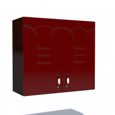 Corp superior 80. cu 2 usi Zebra MDF tulip rosu